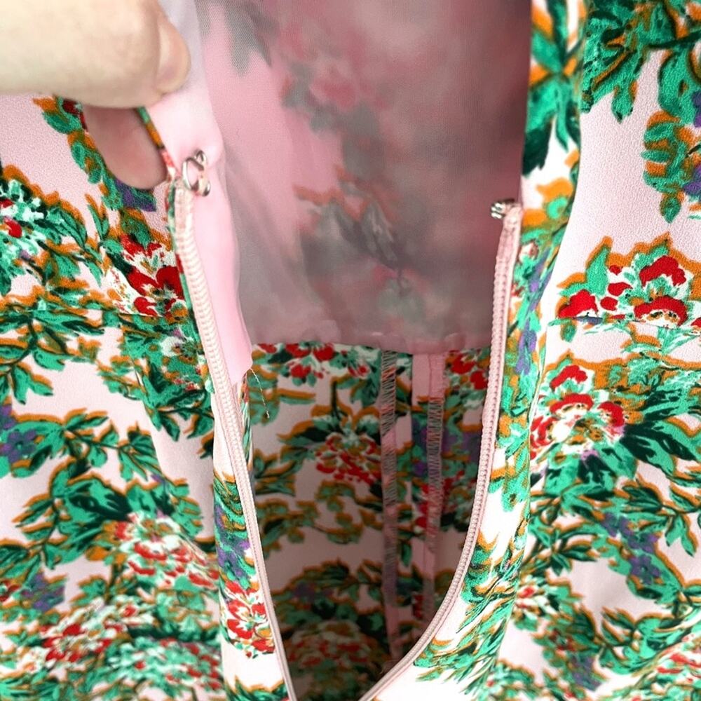 Topshop Floral Romper Sz 4 - Picture 4 of 6